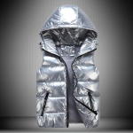 Meeste pluss suuruses soe vest l&auml;ikiv puhvis vabaaja meeste vestid varrukateta tuulekindlad vestid 2XL