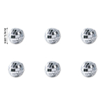 3&ndash;10 cm peegeldisco palli rippuv ornament Disco Ball tordipealne 70ndate diskopeo pulmade s&uuml;nnip&auml;evapeo baari kana&otilde;htu sisekujundus