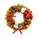 Christmas Wreath 11.8 inch Seasonal Garland Decorative Decoration