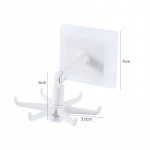 360 kraadi p&ouml;&ouml;rlev kokkupandav konks ABS l&ouml;&ouml;givaba mitmeotstarbelised konksud k&ouml;&ouml;gikonks veekindel tarbekonks kodu vannitoa jaoks must