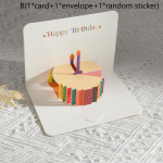 3D palju &otilde;nne s&uuml;nnip&auml;evaks kaart koogilillekaart &uuml;mbrikuga Naljakas s&uuml;nnip&auml;evakaart naistele meestele, lapss&otilde;pradele &otilde;nnitluskaardid kinkepidu B