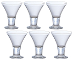 ADERIA Pose Parfait Glass Clear 230 ml komplekt, 6 tk, valmistatud Jaapanis. Magustoidu sundae konteineriga klaasist stiilne jalgadega j&auml;&auml;tis Kohviku lauan&otilde;ud puhas