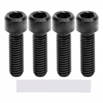 4 tk M6x20 mm ketaspiduri fikseeritud poldid Ti sulamist ketaspidurisadula kruvid maastikuratta piduris&uuml;steemi jaoks Black