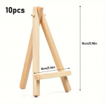 10 tk Puidust v&auml;ljapanekuga molbertid Reguleeritavad mini-puidust kunstnikukolmnurksed molbertid l&otilde;uendimaalide kuvamiseks k&auml;sit&ouml;&ouml; joonistused Pack of 10