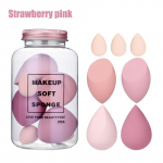 7 tk Make Up Beauty Blender meigik&auml;snad k&auml;sn Puudripuhv jumestuskreemi jaoks Peitepulk T&ouml;&ouml;riistad N&auml;o Kosmeetika roosa