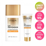 L'Or&eacute;al Paris UV Defender Sun Cream 50ml 4 types (Daily/Tone-up/Oil-free/Aqua) Daily sunscreen (50+15ml)