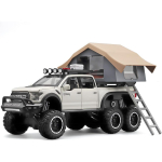 1/24 Skaala Ford F150 Raptor Diecast Veoautode Mudel, F150 Pikap Veoauto Vaatamisv&auml;&auml;rsuste Salongiga, Tagasit&otilde;mmatavad M&auml;nguasjad Valguse ja Heliga, Veoautode M&auml;nguasi Lastele 1/24-Size:21.5*13.5*13cm