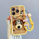 KEYSION L&ouml;&ouml;gikindel &uuml;mbris Realme C63 C61-le koos kaelapaelaga Pehme silikoonist armas 3D koomiksinukuga telefoni&uuml;mbris OPPO Reamle C55 C53 C51-le for Realme C51