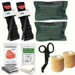 Trauma Kit First Aid Medical Kit Emergency Tourniquet Bandages Survival Gear Outdoor Hunting, Hiking, Camping, etc. Portable Kit