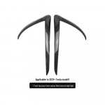 Tesla Model Y matt s&uuml;sinikkiust spoiler ja eesmise udutulelaterna dekoratiivne raam Y wind knife