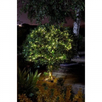 Guirlande solaire ext&eacute;rieure LUCIOLE 200 leds blanc chaud - SMART GARDEN - 21.9m