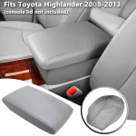 Mikrokiust nahast autokonsooli k&auml;etoe kaane katte trimm sobib Toyota Highlanderile 2008-2013