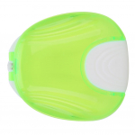 Ortodontiline hoidik&uuml;mbris, kaasaskantav t&auml;iskasvanute veekindel proteesikarbi hoiukonteiner, roheline roheline