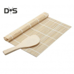 Bambusest sushimatt riisilusikaga Naturaalne sushirullimatt Toiduohutu sushi valmistamise tarvikud vormitava sushirulli vormimiseks 1 Set