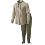 2 tk. Meeste keskaegne r&uuml;&uuml;tlikost&uuml;&uuml;mide komplekt Renaissance Cosplay piraats&auml;rgid pahkluudega p&uuml;ksid Halloweeni puuvillase lina jaoks 3XL