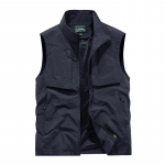 Suur suurus meeste kevad-s&uuml;gis vest vabaaja mitmetaskuline varrukateta jakk v&auml;litingimustes p&uuml;stkrae gilee kalastus spordi vest 4XL