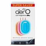 Godrej aer O &ndash; Rippuv autol&otilde;hnastaja &ndash; Segipakend 3 tk (22,5 g) | Geel p&uuml;sib kuni 30 p&auml;eva | Autotarvikud