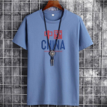 QICED Suvine l&uuml;hikeste varrukatega T-s&auml;rk Meeste O-kaelusega Trend Bottom s&auml;rk S