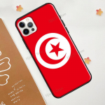 Tuneesia lipu kaardi&uuml;mbris iPhone 13 Pro Max 12 mini 11 Pro Max 6S 7 8 Plus SE 2020 X XR XS Max telefoni kaas iPhone 7 Plus