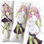 Anime Demon Slayer Kochou Shinobu figuur v&otilde;rdse keha kallistatav kehapadi padjap&uuml;&uuml;r kahepoolne 3D-tr&uuml;kk DIY kahem&otilde;&otilde;tmeline seksikas kingitus 60x180cm pillowcase