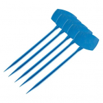 5 tk taimesilte, korduvkasutatavad plastist T-kujulised taimesildid, taimemarkerid, sisestatud kaardid lillepeenra aia ja puukooli &otilde;ueaia jaoks punane