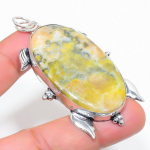 Bumblebee Jasper Handmade 925 Sterling Silver Gift Pendant 2.64 k1b32