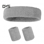 Spordipeapael ja k&auml;epael komplekt Froteeriie Tennis V&otilde;imlemine K&auml;epael Sportlik Higi Peapael Meestele Naistele hall