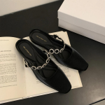 Rhinestone Sandaalid Uued V&auml;lit&ouml;&ouml; Sandaalid Slaidid Muulad Madala Kontsaga Valged Naiste Kingad Mugava Luksusliku Korea Stiiliga 40 must