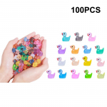 50/100 tk Minipardid S&auml;ravaikpardid Minivaigust loomafiguurid pimeduses helendavate pisikeste pardifiguuride jaoks 100PCS