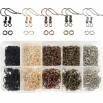 1150 tk/karp K&otilde;rvar&otilde;ngaste komplekt K&otilde;rvar&otilde;ngakonksud Avatud h&uuml;pper&otilde;ngad K&otilde;rvatropid &Uuml;hendused Ehete Valmistamiseks Leidude Tarvikud aksessuaarid 1150pcs/box