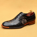 [VIP Eksklusiivne] Meeste Lakknahast Kleidikingad - Ehtsast Lehma Nahast, Briti Brogue Stiilis, Formaalseteks ja &Auml;rikohtumisteks Sobivad. 44