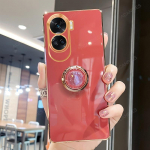 Honor90 90lite 70lite Luksuslik Plakeeritud R&otilde;ngashoidik Stend Telefoni&uuml;mbris Huawei Honor 70 90 Lite 5g 50 Pro jaoks Pehme Silikoonist Tagakaas honor 50 SE