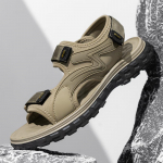 Suvised meeste sandaalid Ehtsast nahast Meeste vabaajajalatsid Meeste Meeste Nahast Sandaalid Meestele Rannajalatsid Rooma meeste kingad 39