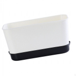 Rectangular Planter Box for Growing Vegetables on Windowsill And Balcony S valge