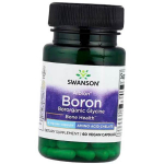 Boor orgaanilisest boorgl&uuml;tsiinist, Albion Boron Bororganic Glycine 6, Swanson 60kaps (36280120) 60caps