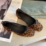 Disainer Vintage Leopard Naiste Mary Jane Kingad Moodsad Madalad Slip-on Elegantse Madala Kontsaga Naiste Kingad 35 leopard