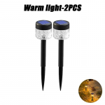 2 TK P&auml;ikesepaneeliga V&auml;livalgustid Aialamp P&auml;ikeseenergial Vee- ja ilmastikukindel Maastikuvalgustus V&auml;litingimustesse Hoovi Tagaaeda Muruplatsile Terrassile Dekoratiivne Transparent color 4PCS