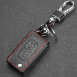 jingyuqin Pult 2/3 Nuppu Autov&otilde;ti Nahast Stiilikott Fobi Kate Peugeot 207 307 308 407 807 jaoks CITROEN C2 C3 C4 C5 C6 jaoks must