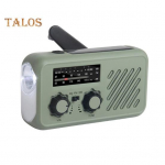 H&auml;daolukorra raadio taskulambiga Multifunktsionaalne Kompaktne Kaasaskantav SOS-alarm AM/FM sagedusala K&auml;siv&auml;ndaga Laetav Raadio armee roheline v&auml;rv