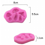 3D Ise-tee Silikoonvorm Seene Fondant &Scaron;okolaadikoogi Vorm Kaunistus K&uuml;psetust&ouml;&ouml;riist