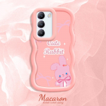 V&auml;rvitud muster Big Wave Edge pehme silikoon materjal Macaron telefoni &uuml;mbris p&otilde;rutuskindel kaitsev kummist korpus OnePlus Vivo Motorola Moto jaoks Vivo Y30G must