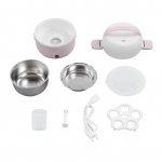 2 kihti Elektriline Soojendusega L&otilde;unakarp Kaasaskantav Elektriline Soojendusega Bento L&otilde;unakarp Toidu S&auml;ilitus Soojendi L(for 6.5-9kg) roosa