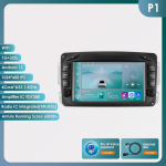Hizpo 7 RDS Intelligents&uuml;steemiga AI Traadita CarPlay Android Auto Raadio Mercedes Benz CLK W209 W203 W463 W208 jaoks 4G Automeedia GPS 2din Autoradio P1 4Core 1G 32G AI