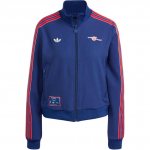 Adidas Originals X Arsenal Koost&ouml;&ouml; SS25 Ikoonid Br&auml;ndi Logo Minimalistlik Mood Mitmek&uuml;lgne Pikkade Varrukatega Jakk Naiste Jakk Sinine JF0550 XXS