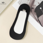 Ice Silk Boat sokid naistele Paks k&auml;snp&otilde;hjaga higineeldumine p&otilde;rutuskindlad libisemisvastased silikoonist k&otilde;rge kontsaga n&auml;htamatud sokid one pair must