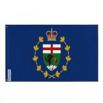 Drapeau &ndash; mitmev&auml;rviline &ndash; Leitnant-guverneur du Manitoba &ndash; 90 x 150 cm &ndash; Pol&uuml;ester &ndash; Rekto/verso