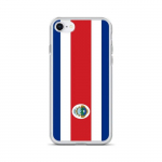 Coque iPhone &ndash; mitmev&auml;rviline &ndash; Drapeau du Costa Rica &ndash; Souple &ndash; t&auml;ielik kaitse &ndash; iPhone 7
