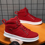 Meeste k&otilde;rged tossud S&uuml;gis /talv 2024 Uued Retro Meeste Tasase platvormiga jalatsid Zapatos Hombre Hingavad vabaajajalatsid 44 punane