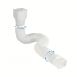 Painduv vihmaveetoru pikendus renni vee &auml;rajuhtimiseks - 21 kuni 68 tolli, lihtne paigaldus, veekindel vihmavee &auml;rajuhtimiss&uuml;steem, vihmavee juhtimine must