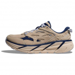 HOKA Clifton L Suede Oat Milk Bellwether Blue Unisex Tossud Tan 1122571-OTH 44